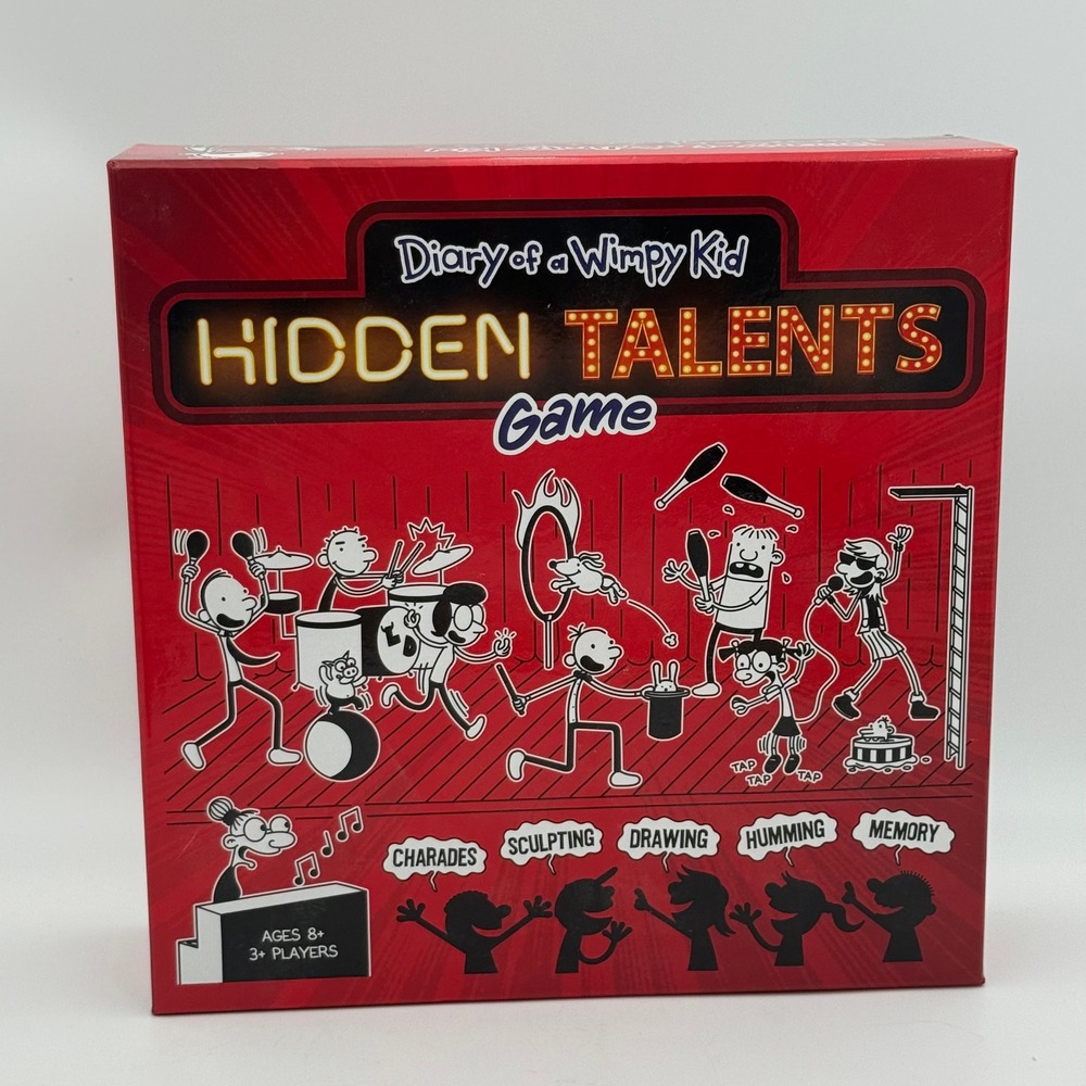 Diary of a Wimpy Kid Hidden Talents Board Game Go Games 2023 Jeff Kinney Ages 8+